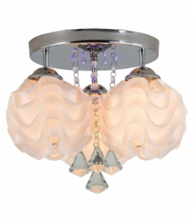 Plafon biało-srebrny ozdobny LED Sada 3xE14 Light Prestige LP-119/3C
