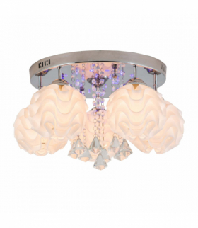 Plafon Sada 5xE14 biały/srebrny Light Prestige LP-119/5C