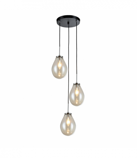 Lampa wisząca Fondi 3xE14 transparentna Light Prestige LP-1214/3P
