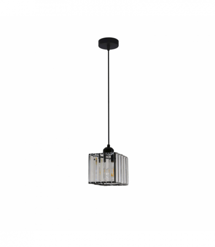 Lampa wisząca Galactico linia 1xE27 czarna/transparentna Light Prestige LP-2383/1P