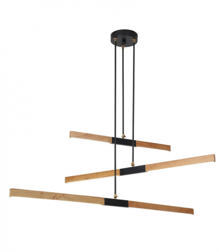 Lampa wisząca Lugano 3xLED brązowa/czarna Light Prestige LP-2828/3P