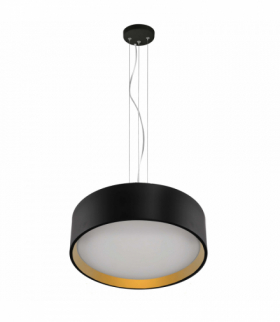 Lampa wisząca Hudson 1xLED czarna/złota Light Prestige LP-043/1P BK/GD