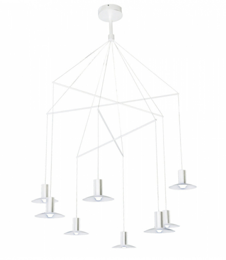 Lampa wisząca Hat 8xLED biała Light Prestige LP-1661/8P WH