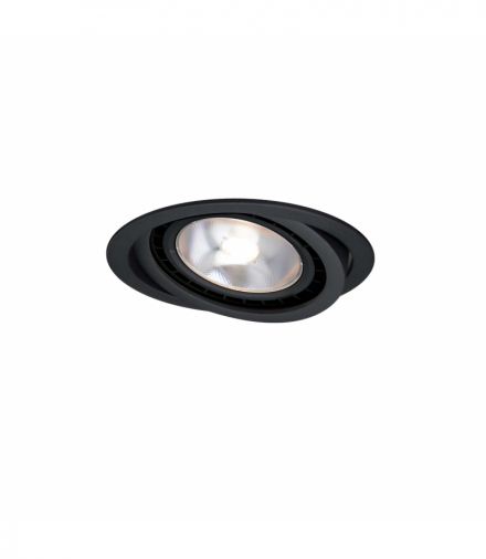 Oczko podtynkowe Nero okrągłe ruchome 1xGU10 czarna Light Prestige LP-4424/1RS BK movable