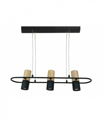 Lampa wisząca Bovino 3x GU10 czarny Light Prestige LP-1111/3P