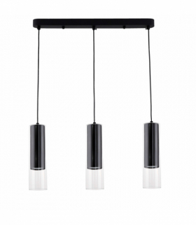 Lampa wisząca Manacor 3xGU10 czarna Light Prestige LP-232/3L BK