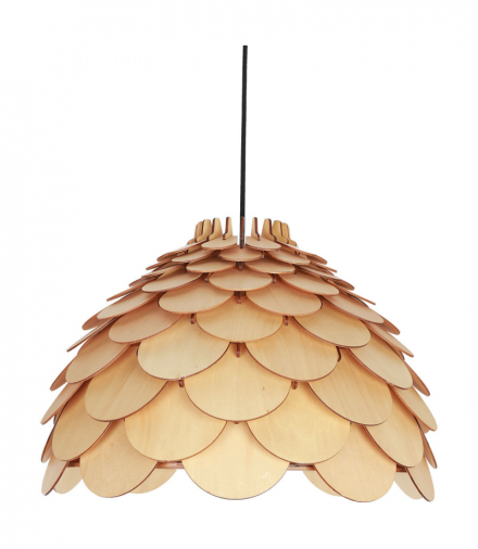 Lampa wisząca Burgo mała 1xE27 drewno Light Prestige LP-101335/1P S