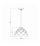 Lampa wisząca Burgo mała 1xE27 drewno Light Prestige LP-101335/1P S
