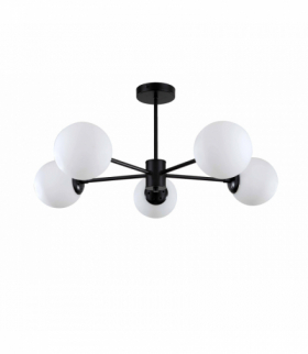 Lampa wisząca Roma 5xE14 czarna Light Prestige LP-1345/5P BK