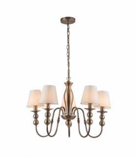 Lampa wisząca Grado 5xE14 patyna Light Prestige LP-888/5P