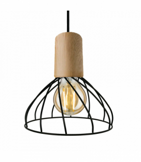 Lampa wisząca Moderno 1xGU10 czarno/brązowa Light Prestige LP-1221/1P S BK