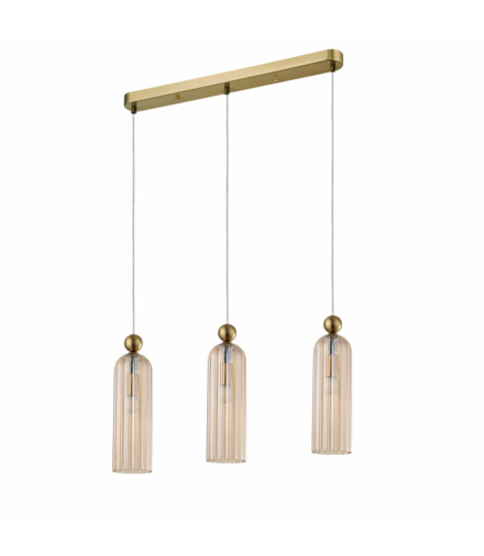Lampa wisząca Piega 3xE14 amber LP-939/3L Light Prestige LP-939/3L amber