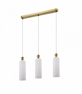 Lampa wisząca Piega 3xE14 biała Light Prestige LP-939/3L white