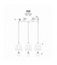 Lampa wisząca Melt 3xE27 czarny Light Prestige LP-126/3L