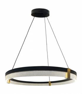 Lampa wisząca Plum 1 LED CCT średnia czarna Light Prestige LP-0407/1P M BK Triangle