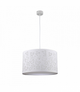 Lampa wisząca Flowers dziecięca 1xE27 biała Light Prestige LP-686/1P