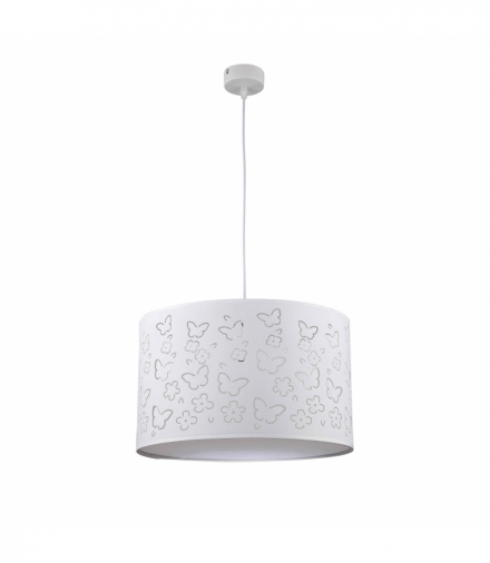 Lampa wisząca Flowers dziecięca 1xE27 biała Light Prestige LP-686/1P