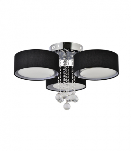 Plafon Gambela 3xE27 + LED czarna Light Prestige LP-991/3C BK