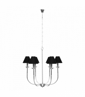 Lampa wisząca Glamour 6xE14 czarna Light Prestige LP-979/6P
