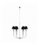 Lampa wisząca Glamour 6xE14 czarna Light Prestige LP-979/6P