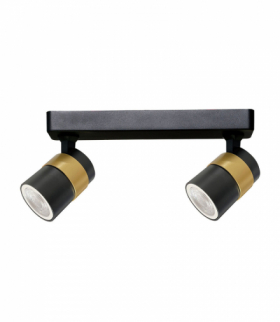 Spot Anillo 2xGU10 czarny Light Prestige LP-770/2W BK