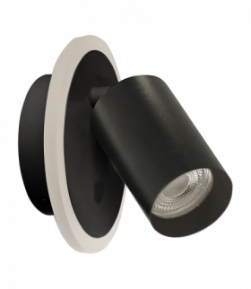 Spot Parma 1 1xGU10 + 1xLED CCT czarny Light Prestige LP-0612/1WS BK
