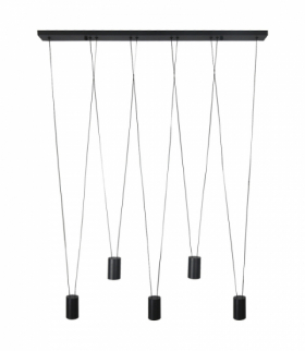 Lampa wisząca Toledo 5xGU10 czarna Light Prestige LP-432/5P BK