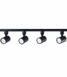 Zestaw oświetlenia szynowego Snow 1F 4xGU10 Light Prestige LP-737 BK SET
