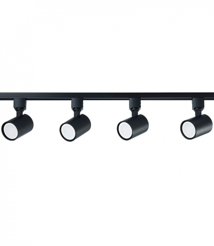 Zestaw oświetlenia szynowego Snow 1F 4xGU10 Light Prestige LP-737 BK SET