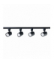 Zestaw oświetlenia szynowego Snow 1F 4xGU10 Light Prestige LP-737 BK SET