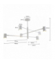 Lampa wisząca Snow 6xGU10 biała Light Prestige LP-731/6P WH