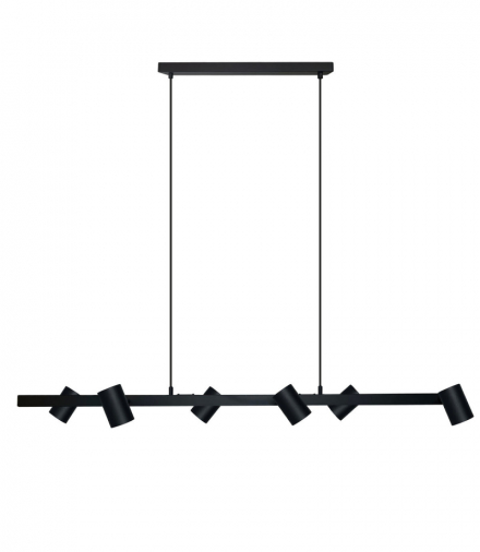 Lampa wisząca Snow 6xGU10 czarna Light Prestige LP-731/6L BK