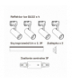 Ice SET 3F 4xGU10 czarny Light Prestige LP-732 4W BK SET