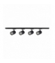 Tokio SET 1F 4xGU10 czarny Light Prestige LP-787 SET 1F BK