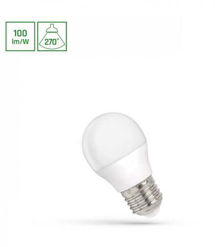 LED KULKA E27 230V 1W CW SPECTRUM Spectrum WOJ+14450