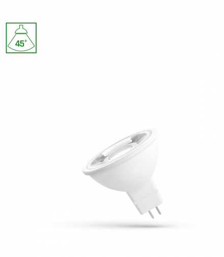 LED MR16 12V 6W SMD 45 st WW z soczewką SPECTRUM Spectrum WOJ+14098_45ST