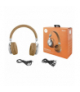Słuchawki nauszne bluetooth BT/TF LTC SYMPHONY Premium, Złote. LTC LXLTC902