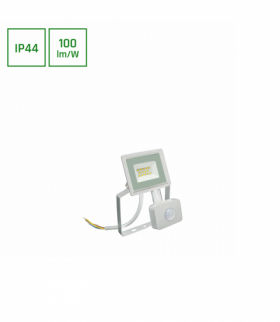 NOCTIS LUX 3 NAŚWIETLACZ 10W CW 230V IP44 114x150x53mm BIAŁY czujnik ruchu PIR Spectrum SLI029052CW_CZUJNIK_PW