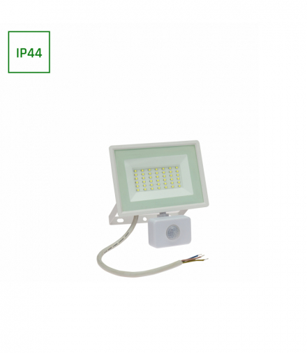 NOCTIS LUX 3 NAŚWIETLACZ 30W CW 230V IP44 150x190x53mm BIAŁY czujnik ruchu PIR Spectrum SLI029054CW_CZUJNIK_PW