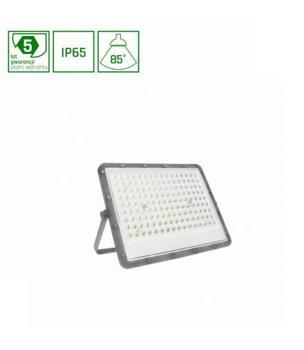NOCTIS MAX NAŚWIETLACZ 100W CW 230V 85st IP65 294x215x30 mm SZARY 5 lat gwarancji Spectrum SLI029056CW_PW