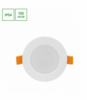 DURE 3 DOWNLIGHT 5W NW 230V 110st IP54 IK06 95x31 BIAŁY okrągła zasilacz zintegrowany Spectrum SLI043021NW_PW