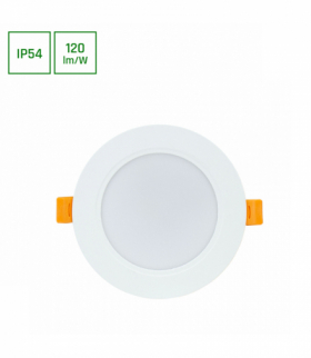 DURE 3 DOWNLIGHT 8W NW 230V 110st IP54 IK06 118x31 BIAŁY okrągła zasilacz zintegrowany Spectrum SLI043022NW_PW