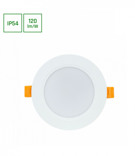 DURE 3 DOWNLIGHT 8W NW 230V 110st IP54 IK06 118x31 BIAŁY okrągła zasilacz zintegrowany Spectrum SLI043022NW_PW
