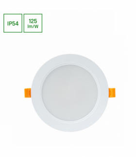 DURE 3 DOWNLIGHT 12W WW 230V 110st IP54 IK06 145x34 BIAŁY okrągła zasilacz zintegrowany Spectrum SLI043007WW_PW