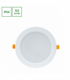 DURE 3 DOWNLIGHT 18W WW 230V 110st IP54 IK06 170x34 BIAŁY okrągła zasilacz zintegrowany Spectrum SLI043008WW_PW