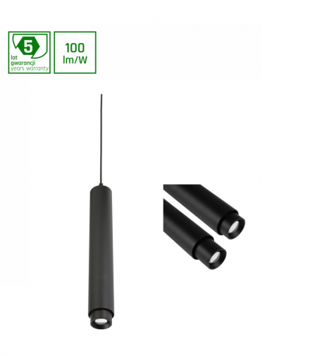 SYSTEM HANGIT - oprawa wisząca 10W, regulacja kąta świecenia 20-45°, maks. długość przewodu 70 cm Spectrum WLD+10031WW90