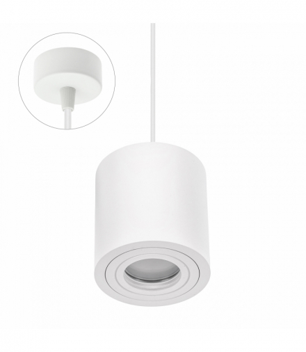 OPRAWA CHLOE GU10 NATYNKOWA GU10 250V IP20 90x97mm BIAŁY okrągła nieruchoma baza okrągła Spectrum SLIP005033_ZWIS