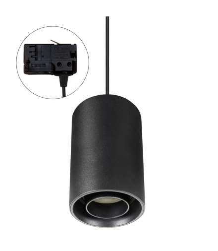 OPRAWA CHLOE GU10 SPOT NATYNKOWA GU10 250V IP20 80x130mm CZARNY okrągła ruchoma TRACK Spectrum SLIP004007_TRACK