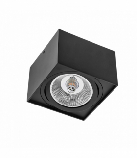 OPRAWA CHLOE AR111 NATYNKOWA GU10 250V IP20 145x145x100 CZARNY kwadratowa ruchoma Spectrum SLIP005039