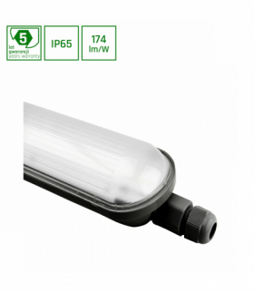 LIMEA GIGANT HERMETYK 1200mm 38W NW 230V 120ST IP65 IK10 1250x72x70mm CZARNY 5 LAT GW. Spectrum SLI028025NW_PW__BLACK